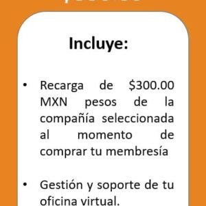 Recarga 350 pesos